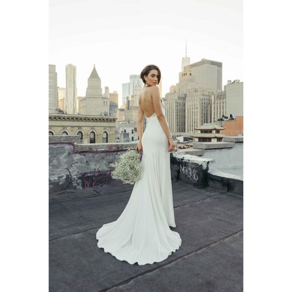 BHLDN Jenny Yoo Marnie Wedding Gown Size 12 - Picture 15 of 16